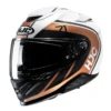 Casco Integrale Hjc RPHA71 MAPOS Oro Bianco Nero