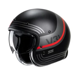 Casco Jet Hjc V31 BYRON Rosso Nero Grigio