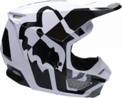 FOX V1 LUX YOUTH Kinder MX-Helm 8 FOX V1 LUX YOUTH Kinder MX-Helm -Accessori Per Motociclette fox v1 lux youth kinder mx helm schwarz weiss ym 136091swm 2 2