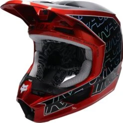 FOX V1 PERIL MX-Helm -Accessori Per Motociclette fox v1 peril mx helm fluo rot xl 136090roxl 7