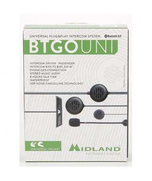 Interfono Bluetooth Universale Midland BT GO UNI 2 Interfono Bluetooth Universale Midland BT GO UNI - immagine 2