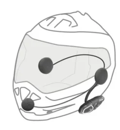 Interfono Bluetooth Cellular Line Connect Singolo 12 Interfono Bluetooth Cellular Line Connect Singolo -Accessori Per Motociclette interphoconnect 6