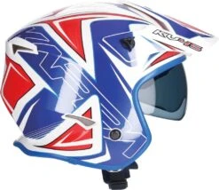 KAPPA KV45 TRIAL GEMINI Jethelm -Accessori Per Motociclette kappa kv45 trial gemini jethelm weiss rot blau xxl 124021wrxxl 3 1