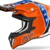 Casco Cross Airoh Strycker Hazzard In Fibra Lucido
