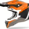 Casco Cross Airoh Strycker Skin In Fibra Arancio Opaco