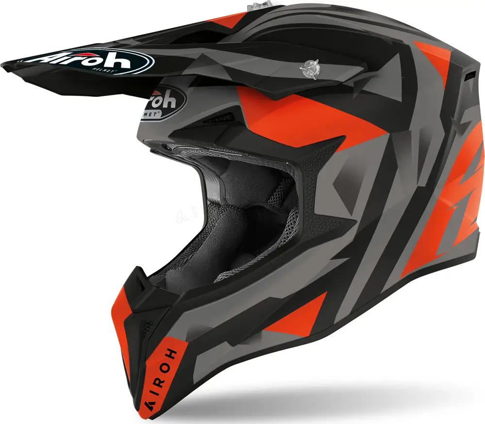 Casco Cross Airoh Wraap Sequel Orange Matt 1 Casco Cross Airoh Wraap Sequel Orange Matt