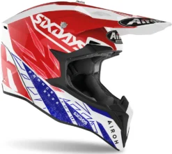 Casco Cross Airoh Wraap Six Days 2022 France Gloss -Accessori Per Motociclette katrincasco cross airoh wraap six days 2022 france gloss3