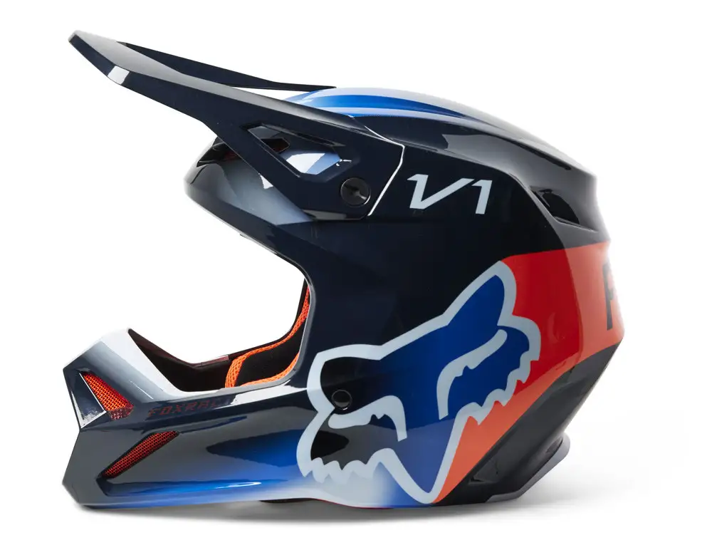 Casco Cross Fox Racing V1 TOXSYK MDNT 2 Casco Cross Fox Racing V1 TOXSYK MDNT - immagine 2