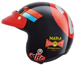 NEXX X.G10 GARAGE BAD LOOSER Jethelm -Accessori Per Motociclette nexx x g10 garage bad looser jethelm schwarz rot weiss xxl 108098blxxl 1 2