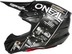 ONEAL 5SRS ATTACK V.23 MX-Helm -Accessori Per Motociclette oneal 5srs attack v 23 mx helm schwarz weiss xl 120074swxl 1 1
