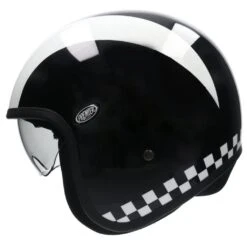 Premier® PREMIER VINTAGE RETRO Jethelm -Accessori Per Motociclette premier vintage retro jethelm schwarz weiss xs 160010swxs 1 2