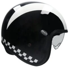 Premier® PREMIER VINTAGE RETRO Jethelm -Accessori Per Motociclette premier vintage retro jethelm schwarz weiss xs 160010swxs 3 2