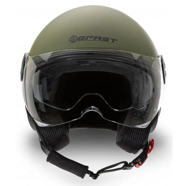 Kit Coppia Rapid III Verde Militare Opaco - 2 Caschi Jet Befast Doppia Visiera 6 Kit Coppia Rapid III Verde Militare Opaco - 2 Caschi Jet Befast Doppia Visiera - immagine 6