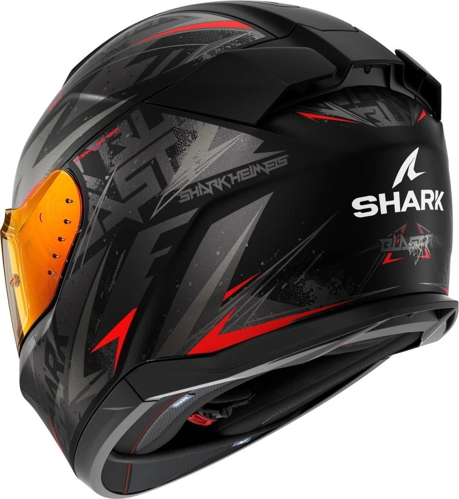 SHARK D-SKWAL 3 BLAST-R MAT Integralhelm 3 SHARK D-SKWAL 3 BLAST-R MAT Integralhelm - immagine 3