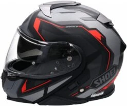 SHOEI NEOTEC II RESPECT Klapphelm -Accessori Per Motociclette shoei neotec ii respect klapphelm grau rot schwarz tc 5 xs 121096grxs 2 1