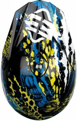 SHOT FREEGUN XP-4 BEAST HELM -Accessori Per Motociclette shot freegun xp 4 beast helm blau lime sw weiss xl 105050blxl 2 1
