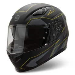 Kit Coppia Ventus Nero Giallo - 2 Caschi Integrali Befast -Accessori Per Motociclette ventus nero giallo diagonale sx 1